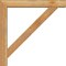 Ekena Millwork Traditional Block Rough Sawn Bracket w/ Offset Brace, Western Red Cedar, 6"W x 38"D x 38"H BKT0604X38X38TRA05RWR - alternate 2